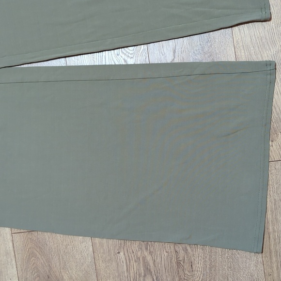 Cult Gaia Kora Pant Olive Green Wide-Leg High Waist Back Zip Women's sz 10 - Picture 4 of 13